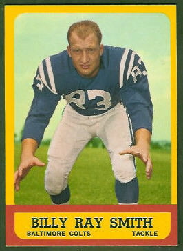 Billy Ray Smith 1963 Topps football card