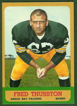 Fuzzy Thurston 1963 Topps football card Fuzzy Thurston 1963 Topps football card