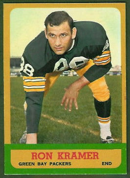 Ron Kramer 1963 Topps football card