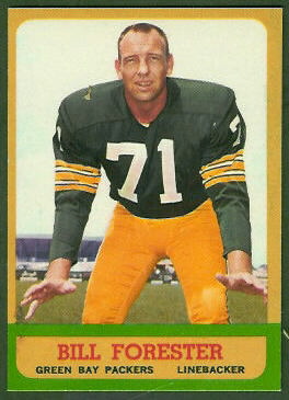 Bill Forester 1963 Topps football card