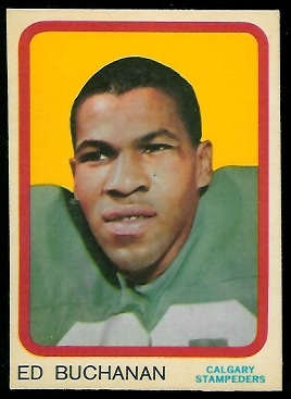 Ed Buchanan 1963 Topps CFL football card Ed Buchanan 1963 Topps CFL football card