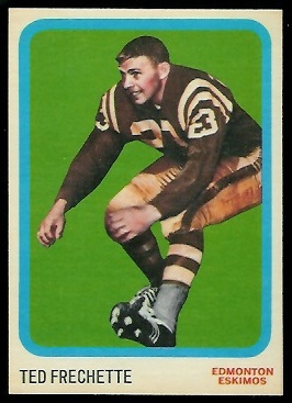 Ted Frechette 1963 Topps CFL football card