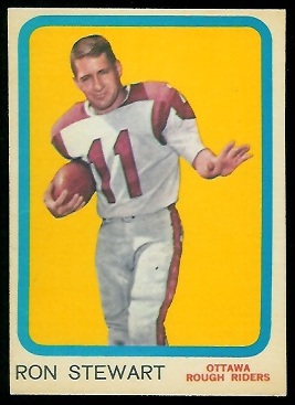 Ron Stewart 1963 Topps CFL football card