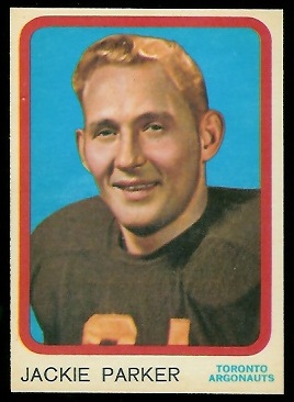 Jackie Parker 1963 Topps CFL football card