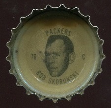 Bob Skoronski 1964 Coke Caps Packers football card Bob Skoronski 1964 Coke Caps Packers football card