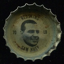 Sam Huff 1964 Coke Caps Redskins football card