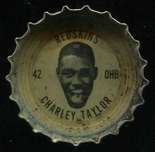 Charley Taylor 1964 Coke Caps Redskins football card