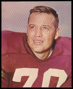 Sam Huff 1964 Kahns football card