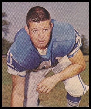 Terry Barr 1964 Kahns football card