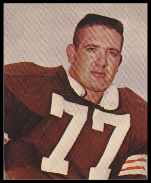 Dick Schafrath 1964 Kahns football card