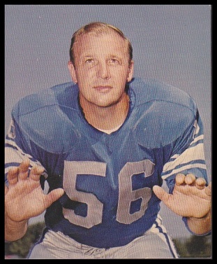 Joe Schmidt 1964 Kahns football card