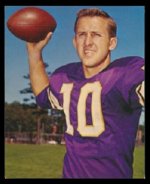 Fran Tarkenton 1964 Kahns football card