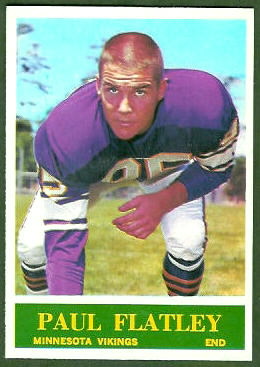 Paul Flatley 1964 Philadelphia football card