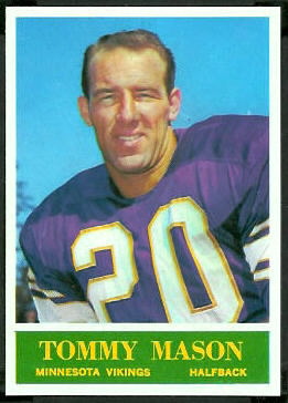 Tommy Mason 1964 Philadelphia football card