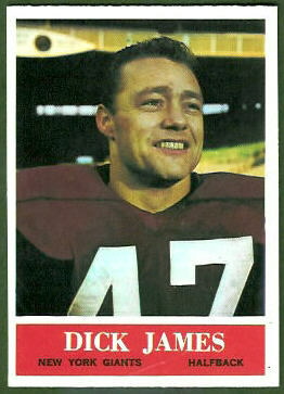 Dick James 1964 Philadelphia football card