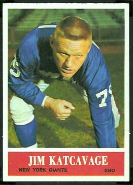 Jim Katcavage 1964 Philadelphia football card