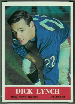 Dick Lynch 1964 Philadelphia football card