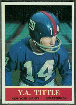 tittle 1964 philadelphia football card