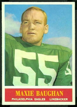 Maxie Baughan 1964 Philadelphia football card Maxie Baughan 1964 Philadelphia football card