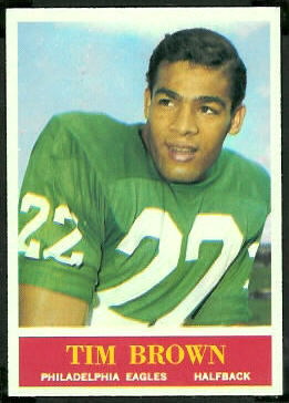 Timmy Brown 1964 Philadelphia football card Timmy Brown 1964 Philadelphia football card