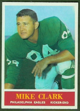 Mike Clark 1964 Philadelphia football card