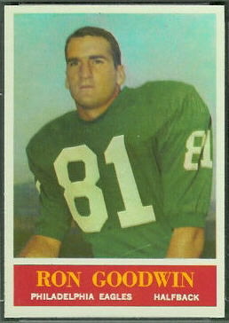 Ron Goodwin 1964 Philadelphia football card