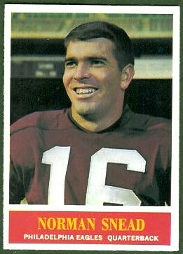 Norm Snead 1964 Philadelphia football card