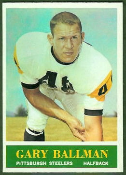 Gary Ballman 1964 Philadelphia football card