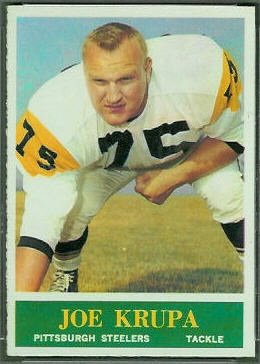 Joe Krupa 1964 Philadelphia football card