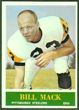 Red Mack 1964 Philadelphia football card