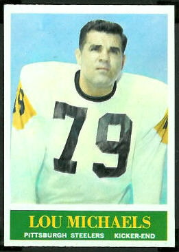 Lou Michaels 1964 Philadelphia football card