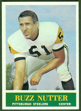 Buzz Nutter 1964 Philadelphia football card