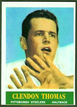 Clendon Thomas 1964 Philadelphia football card Clendon Thomas 1964 Philadelphia football card