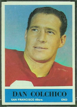 Dan Colchico 1964 Philadelphia football card