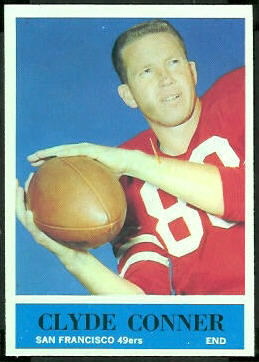 Clyde Conner 1964 Philadelphia football card Clyde Conner 1964 Philadelphia football card