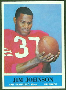 Jim Johnson 1964 Philadelphia football card