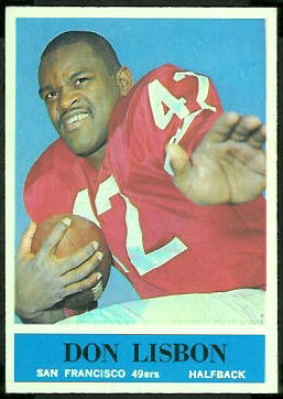 Don Lisbon 1964 Philadelphia football card