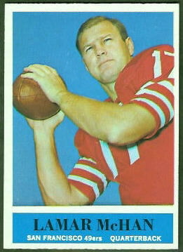 Lamar McHan 1964 Philadelphia football card Lamar McHan 1964 Philadelphia football card