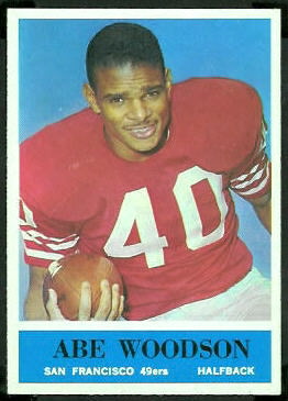 Abe Woodson 1964 Philadelphia football card