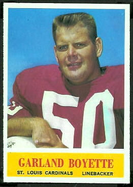 Garland Boyette 1964 Philadelphia football card