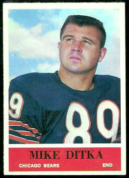 Mike Ditka 1964 Philadelphia football card Mike Ditka 1964 Philadelphia football card