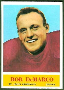 Bob DeMarco 1964 Philadelphia football card