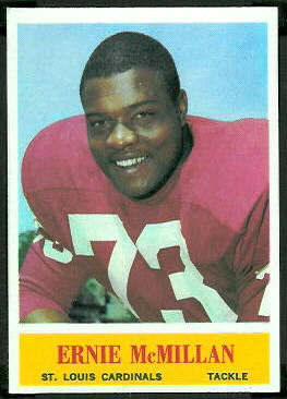 Ernie McMillan 1964 Philadelphia football card