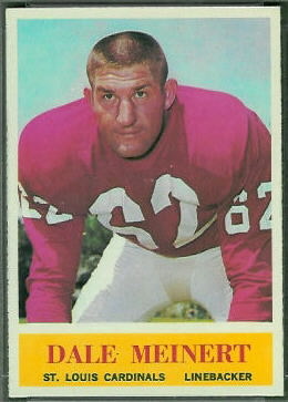 Dale Meinert 1964 Philadelphia football card