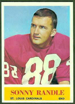 Sonny Randle 1964 Philadelphia football card Sonny Randle 1964 Philadelphia football card