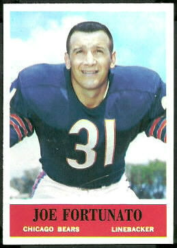 Joe Fortunato 1964 Philadelphia football card