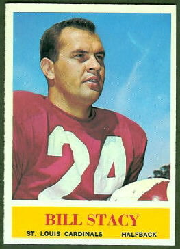 Bill Stacy 1964 Philadelphia football card