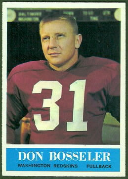 Don Bosseler 1964 Philadelphia football card