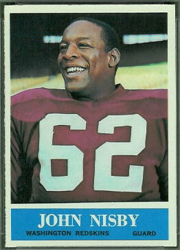 John Nisby 1964 Philadelphia football card