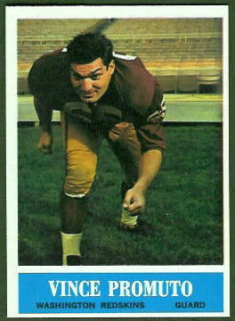 Vince Promuto 1964 Philadelphia football card Vince Promuto 1964 Philadelphia football card